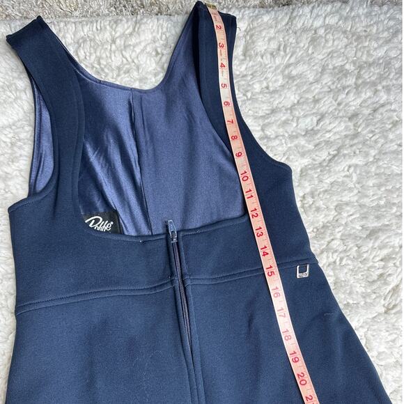 Roffe Skiwear Made in The USA Navy Sexy Bibs Snow Pants Gorpcore Outdoorsy - Picture 5 of 10